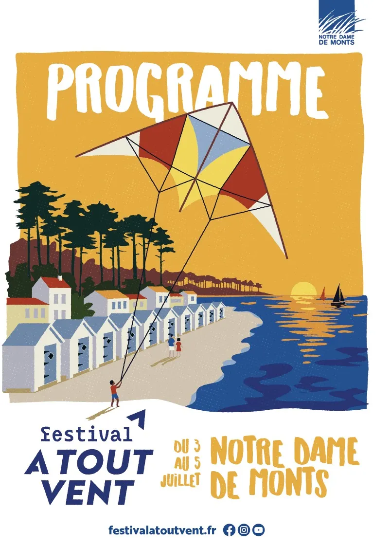 Affiche À tout vent — Notre-Dame-de-Monts
